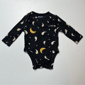 Old Navy Boo! Ghost Long-Sleeve Bodysuit 0-3M